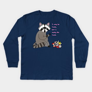 Self Love Raccoon Kids Long Sleeve T-Shirt